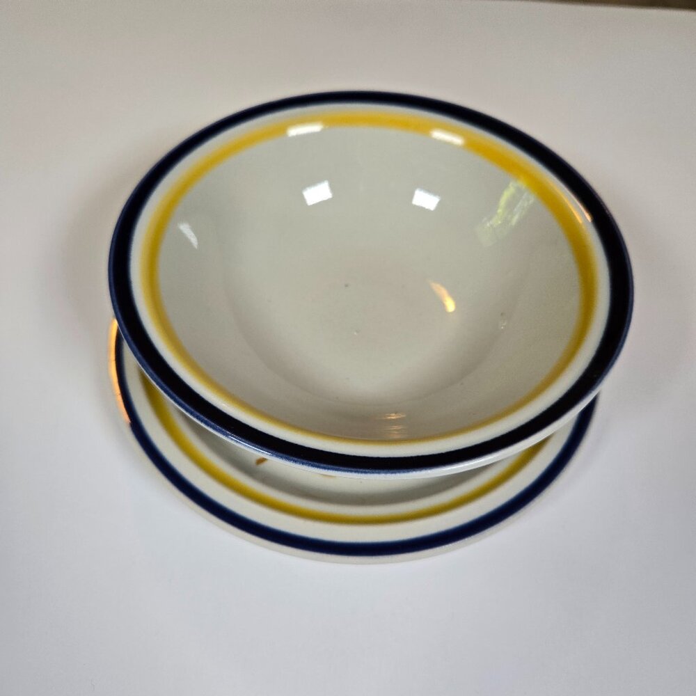 Acsons Genuine Stone Ware Saucer and Bowl